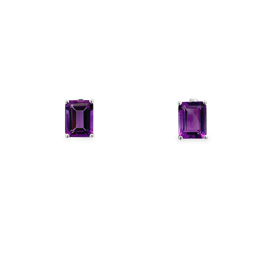 9ct Amethyst Studs