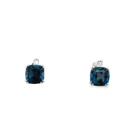 9ct London Blue Topaz Studs