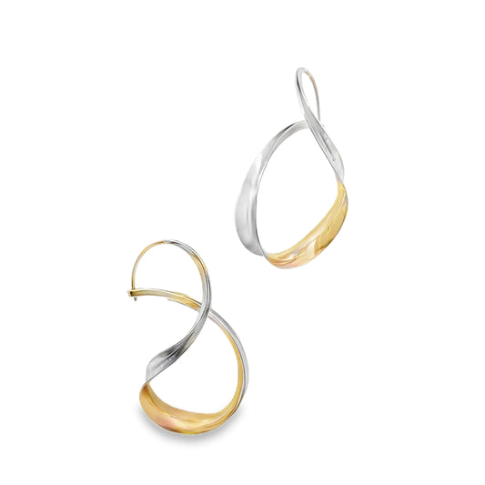 Silver and Gold Plated Earrings