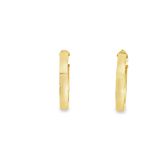 9ct & Silver Bonded Hoop