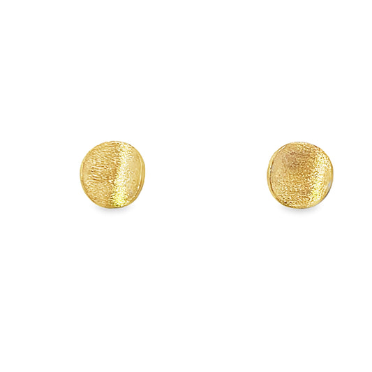 9ct Concave Brushed Studs