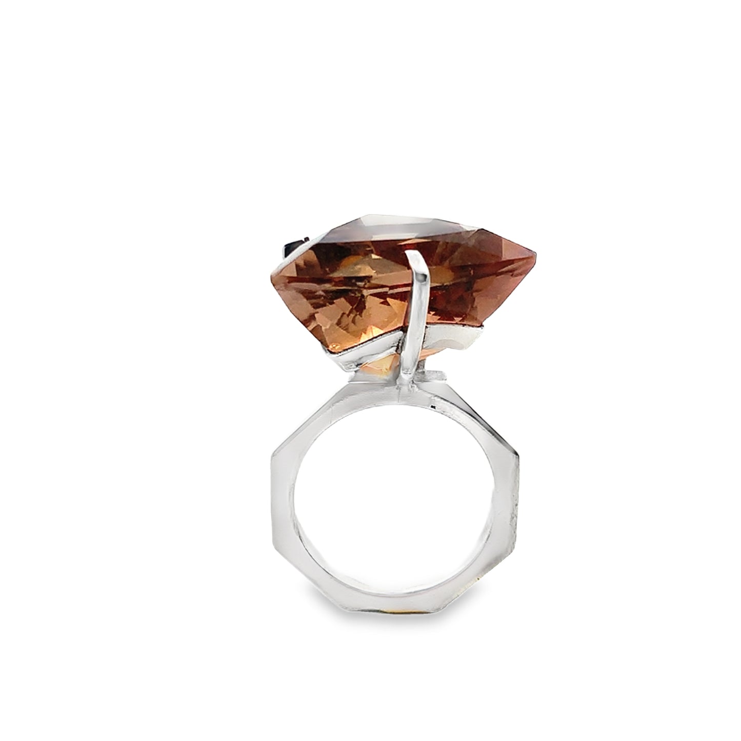 Silver Ametrine Ring