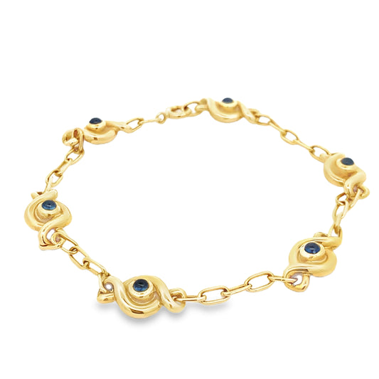 18ct Ceylon Sapphire Bracelet