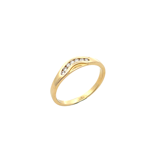 18ct Channel Set Ring