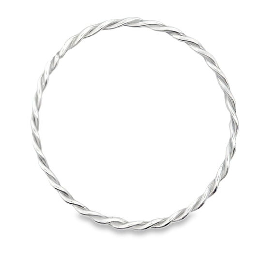 Sterling Silver Twisted Bangle Bracelet