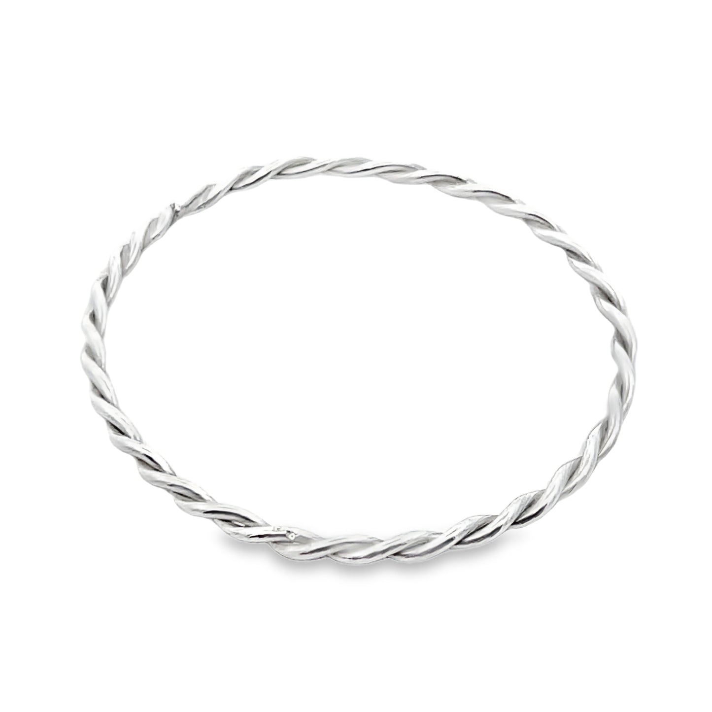 Sterling Silver Twisted Bangle Bracelet