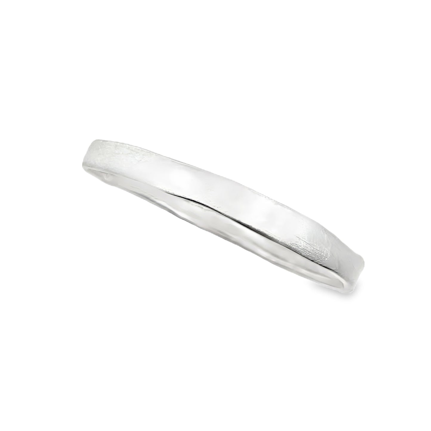 Handcrafted Sterling Silver Hammered Bangle Bracelet