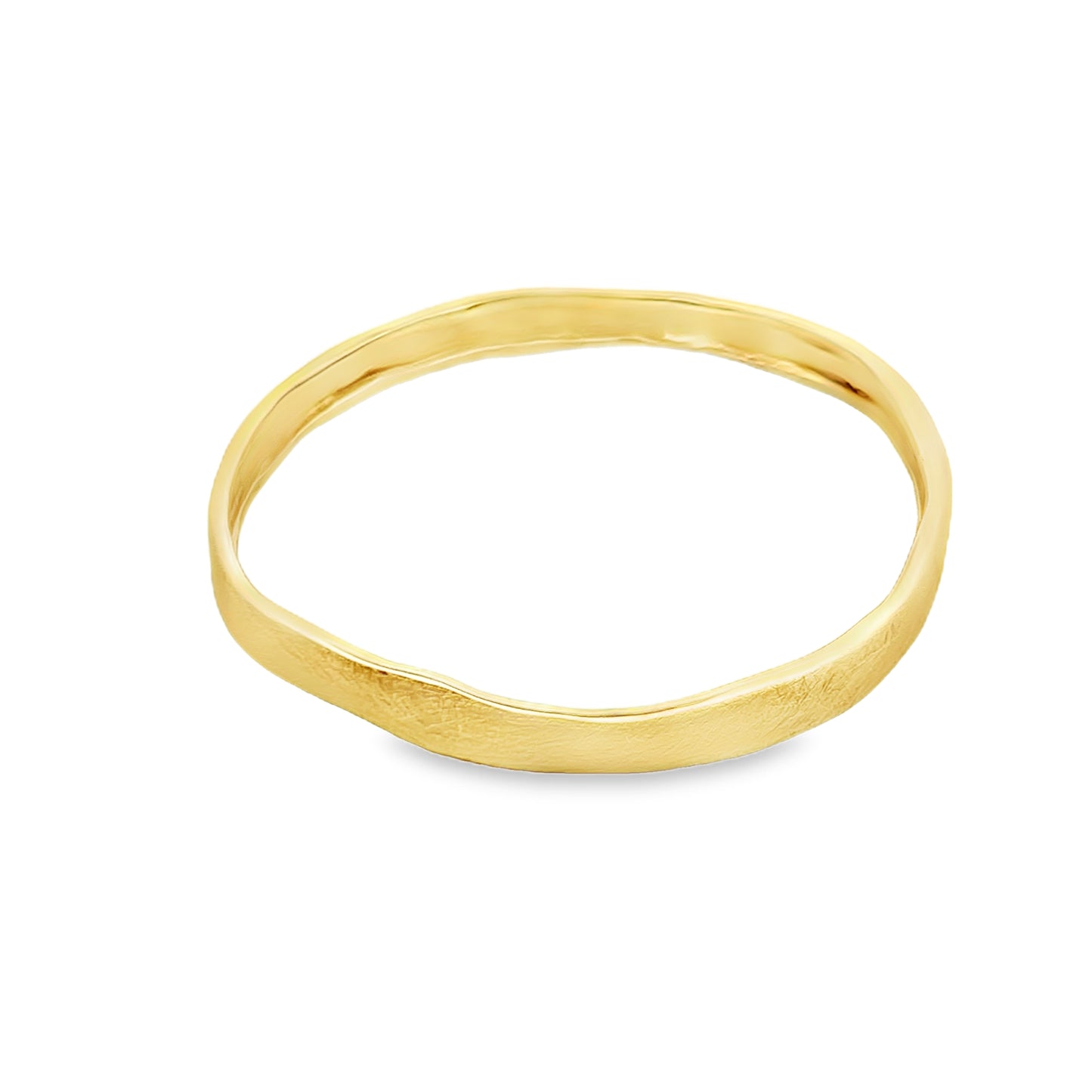 Textured Gold Bangle Set - Handcrafted Modern Jewelry