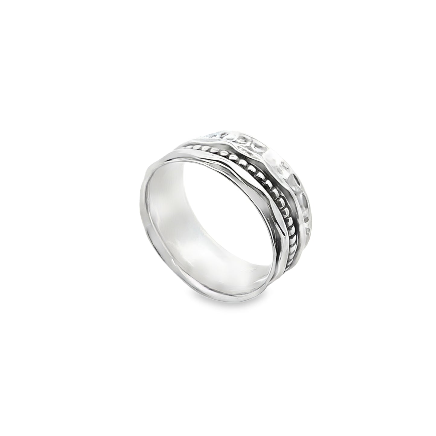 Handcrafted Sterling Silver Spinner Band Ring