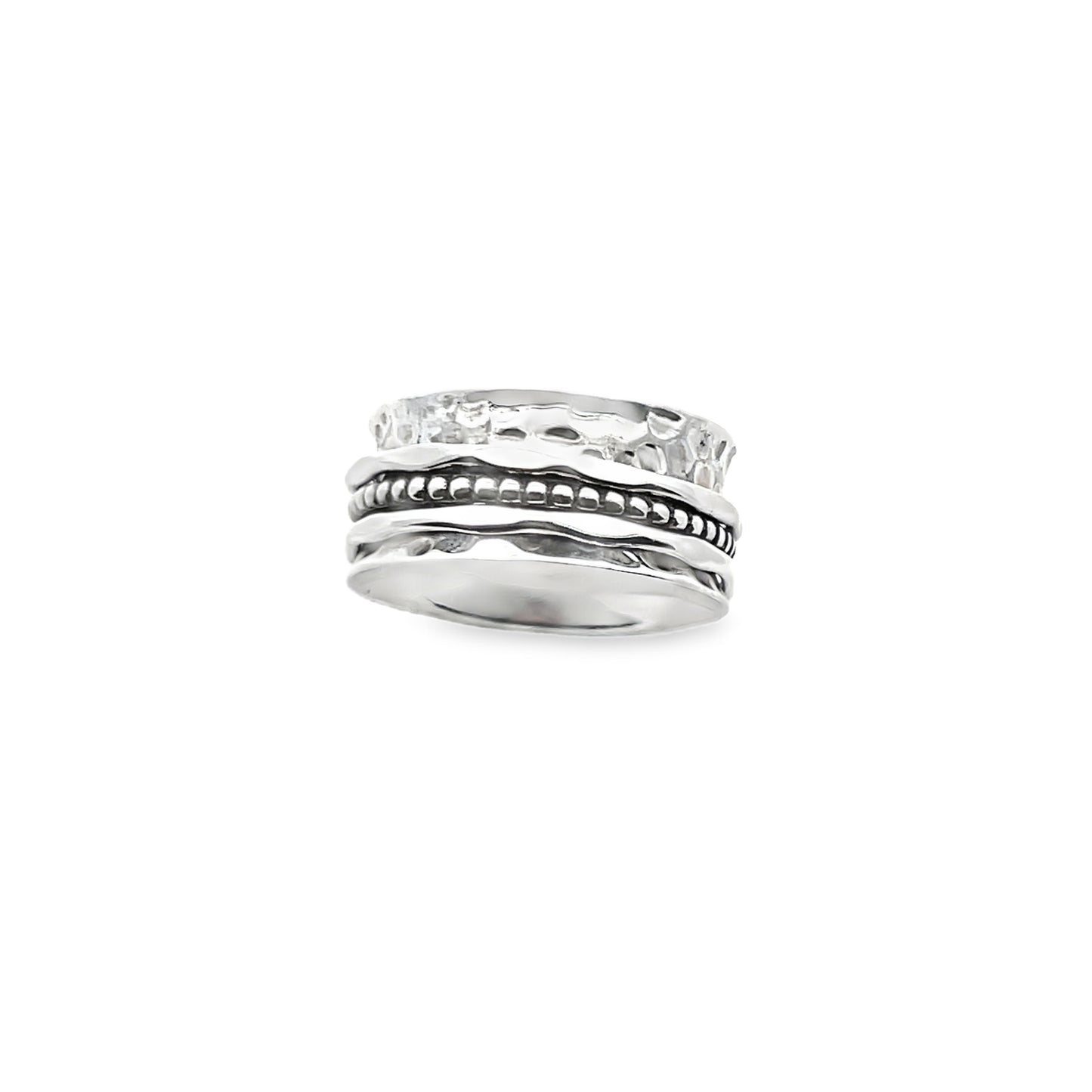 Handcrafted Sterling Silver Spinner Band Ring