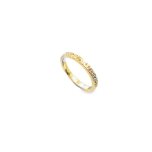 Silver Gold Stacker Ring