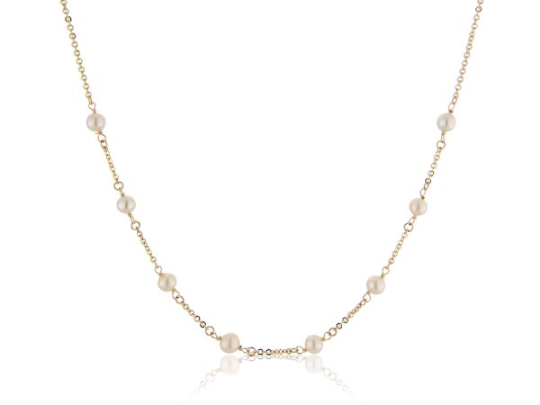 9ct Yellow Gold Pearl Necklace