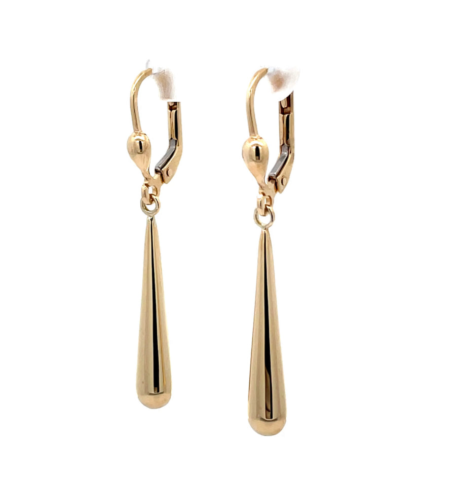 9ct Baseball Drop Earring