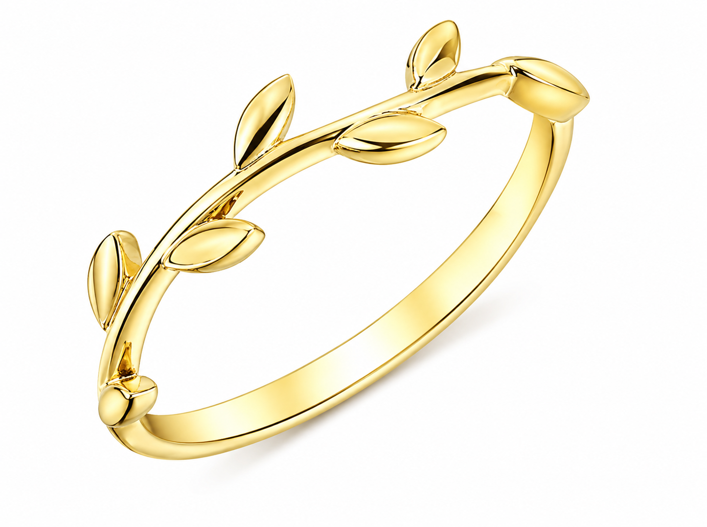 9K YG NATURE VINE RING