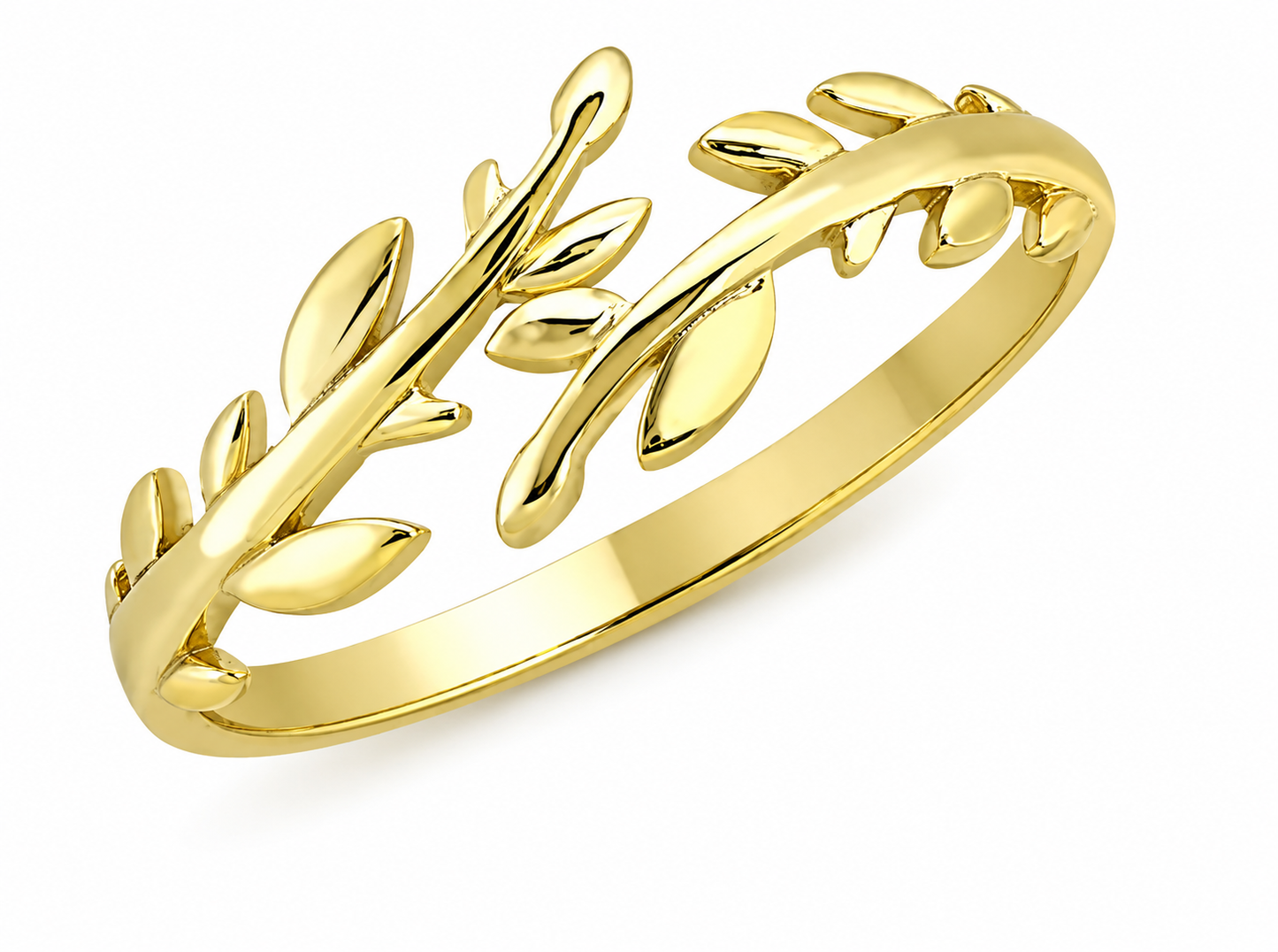 9K YG NATURE WRAP RING