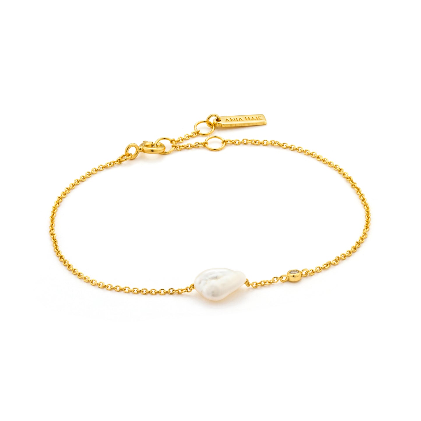 Zoom Ania Haie Pearl Bracelet Gold