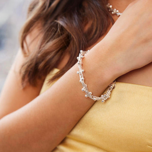 Silver Spratling Bracelet