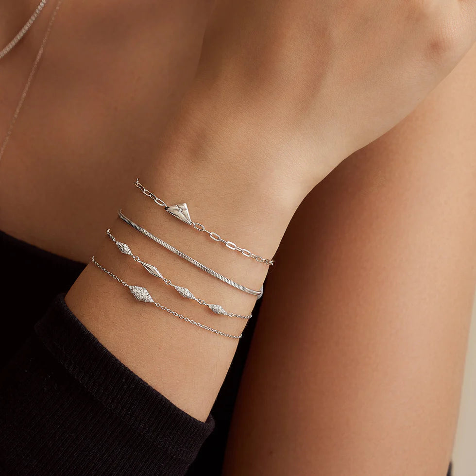 Zoom Silver Multi Sparkle Bracelet