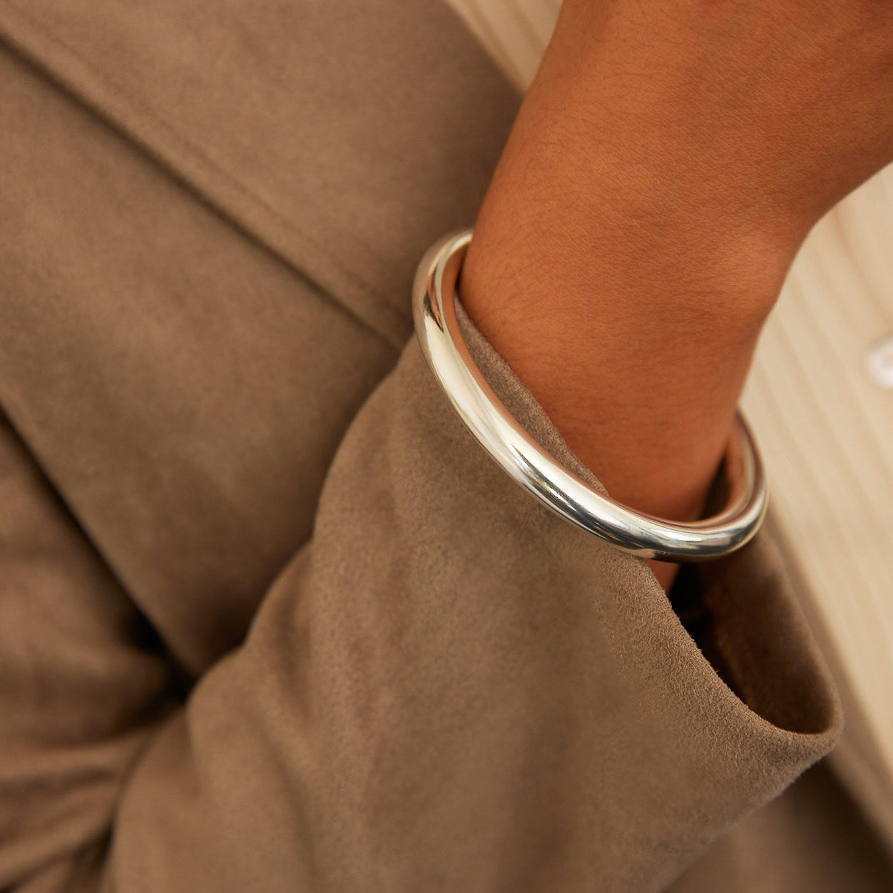 Classic Silver Bangle Bracelet