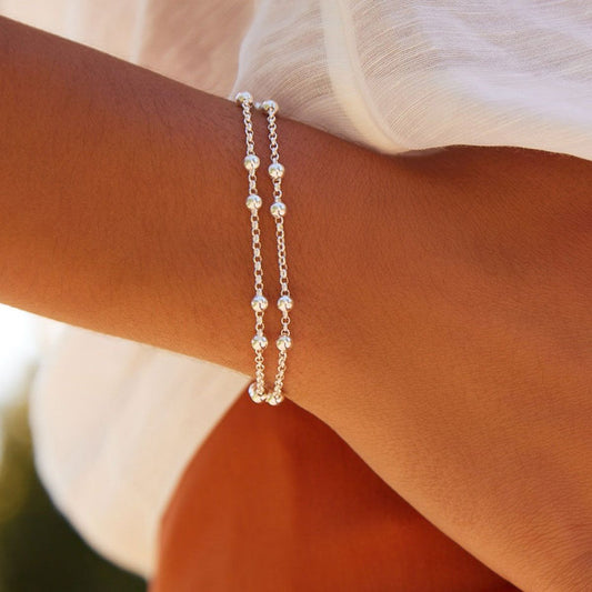 Sterling Silver Ball Bracelet