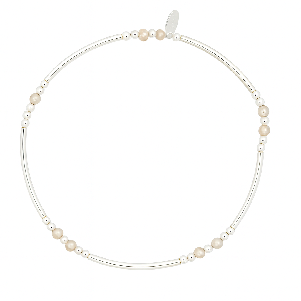 SS Elastic Pearl Bracelet