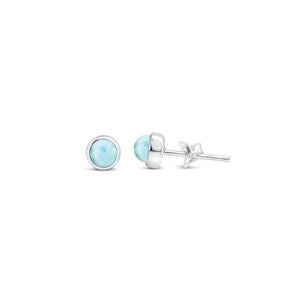 SS Larimar Stud Earring