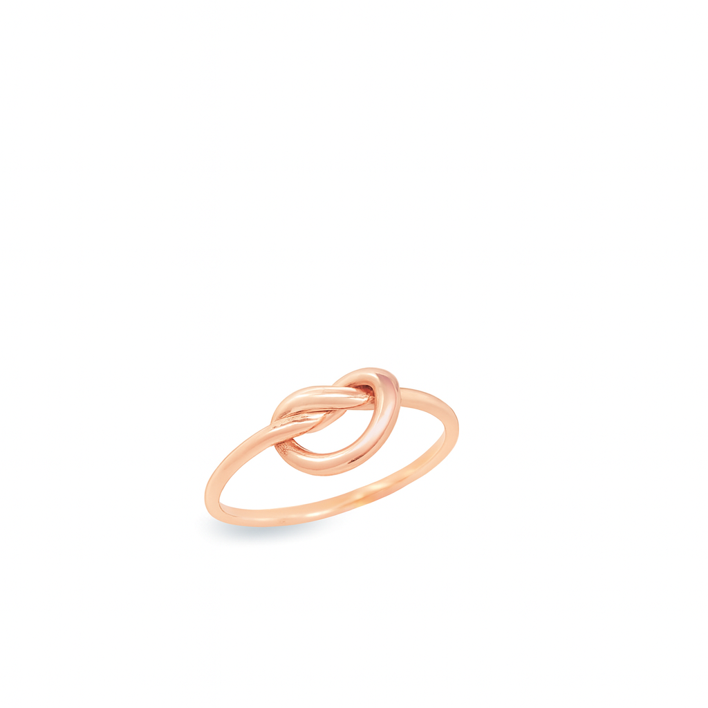 Rose Gold Plated Knot Ring