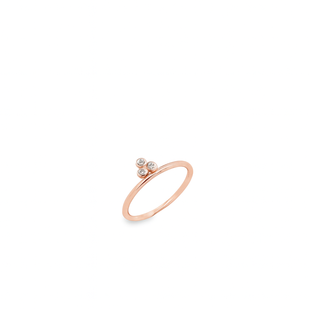 Rose Gold Plated CZ Ring