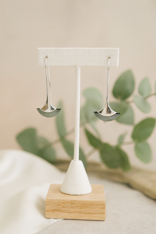 Sterling Silver Axe Earrings