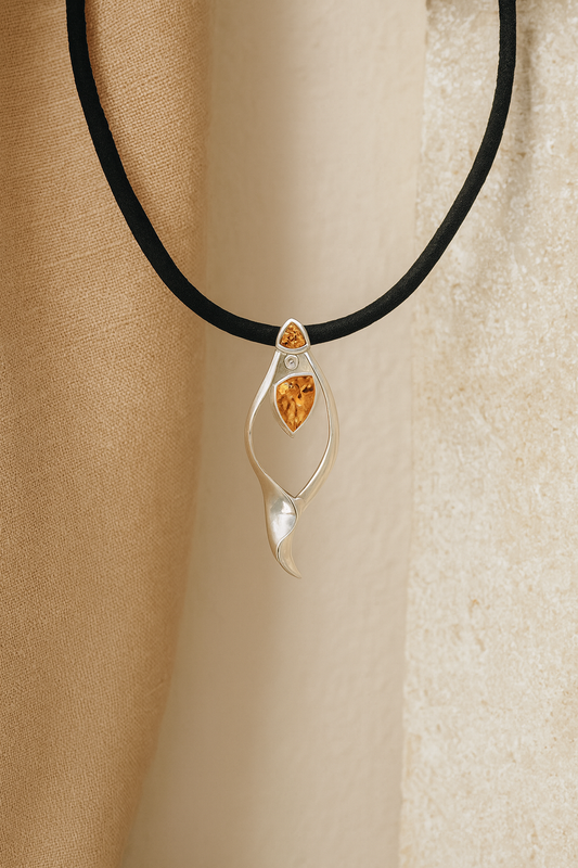 Sterling Silver Citrine Pendant