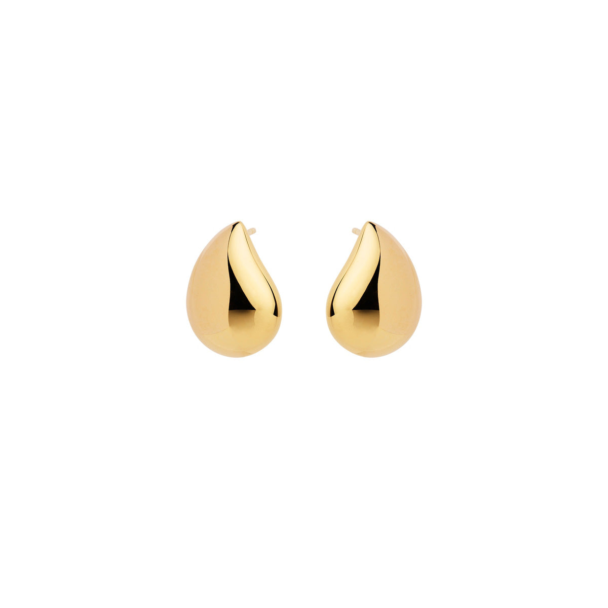 Gold Plated Teardrop Studs