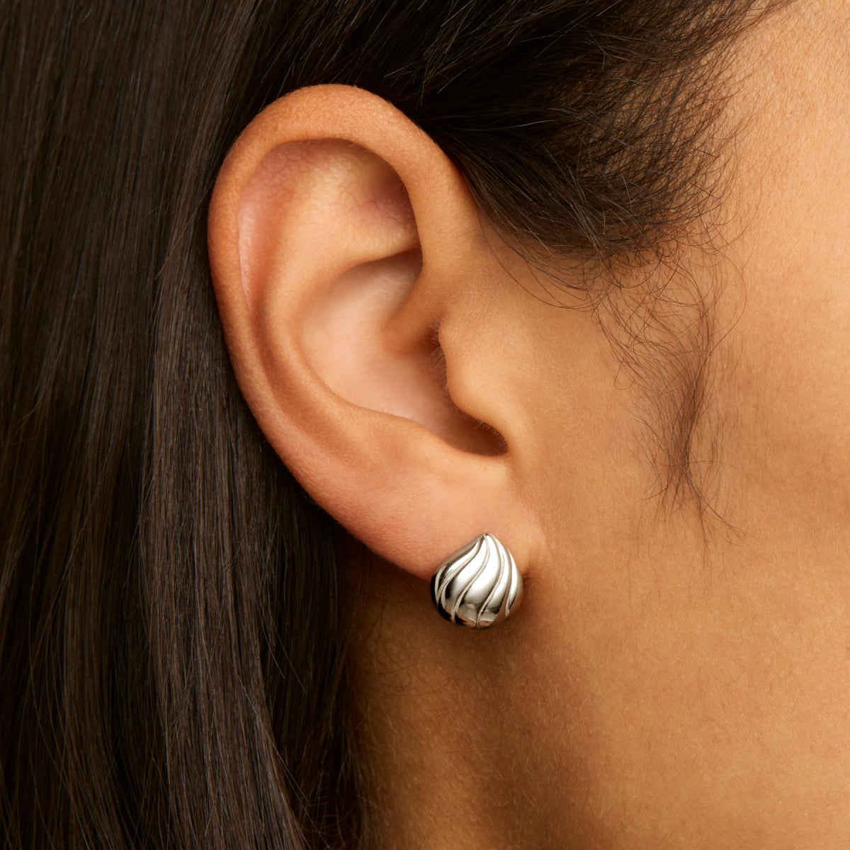 Sterling Silver Shell Studs