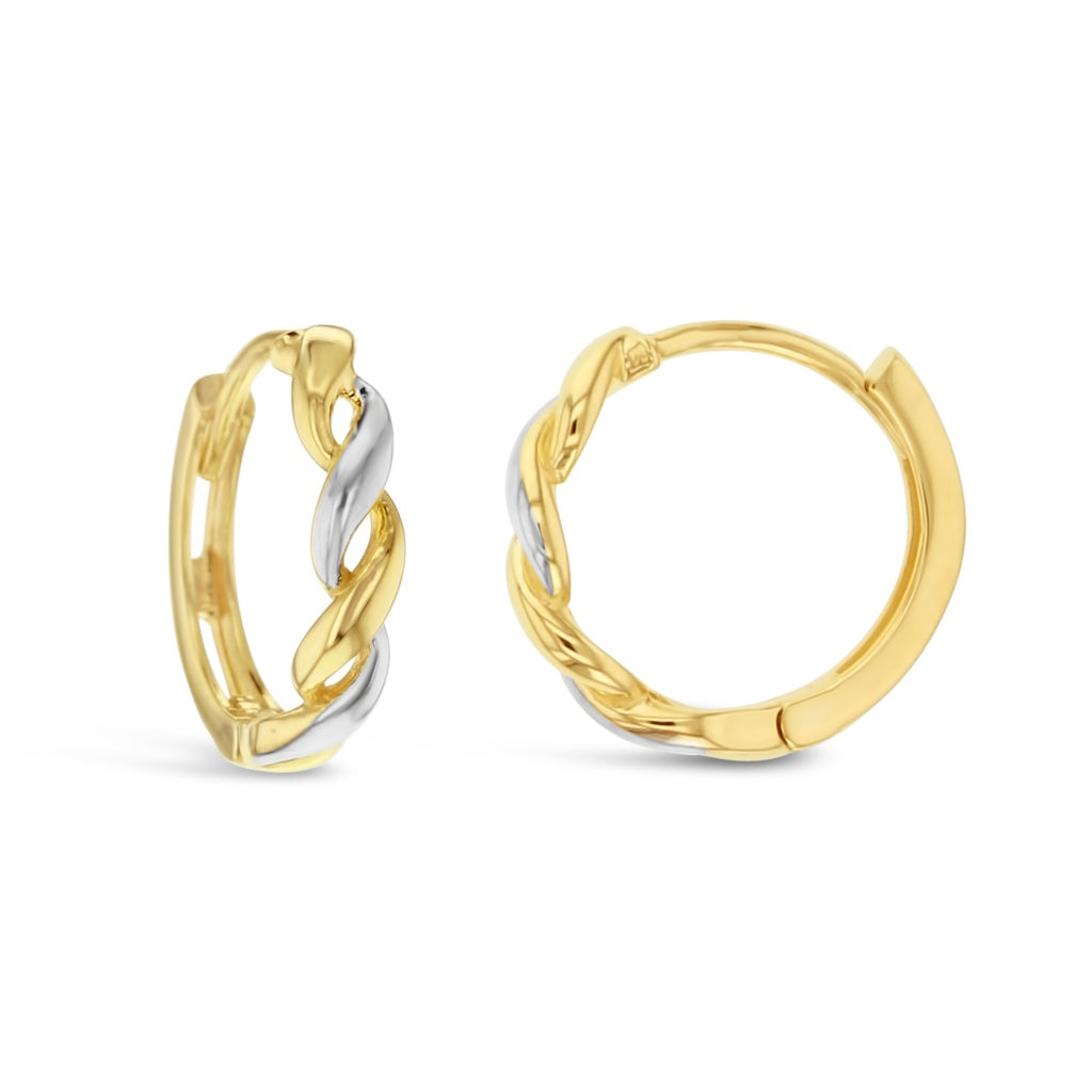 9ct Twisted Hoops