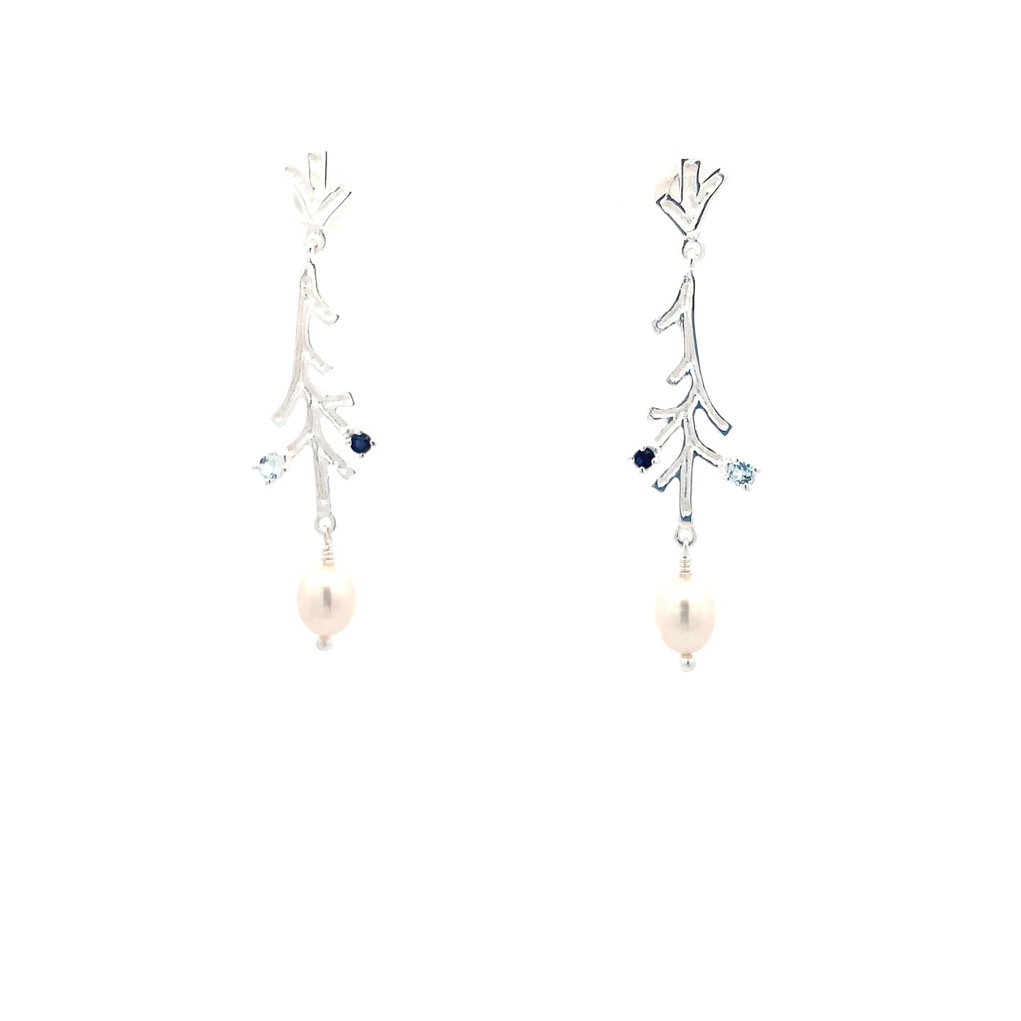 Elegant Silver Leaf Earrings
