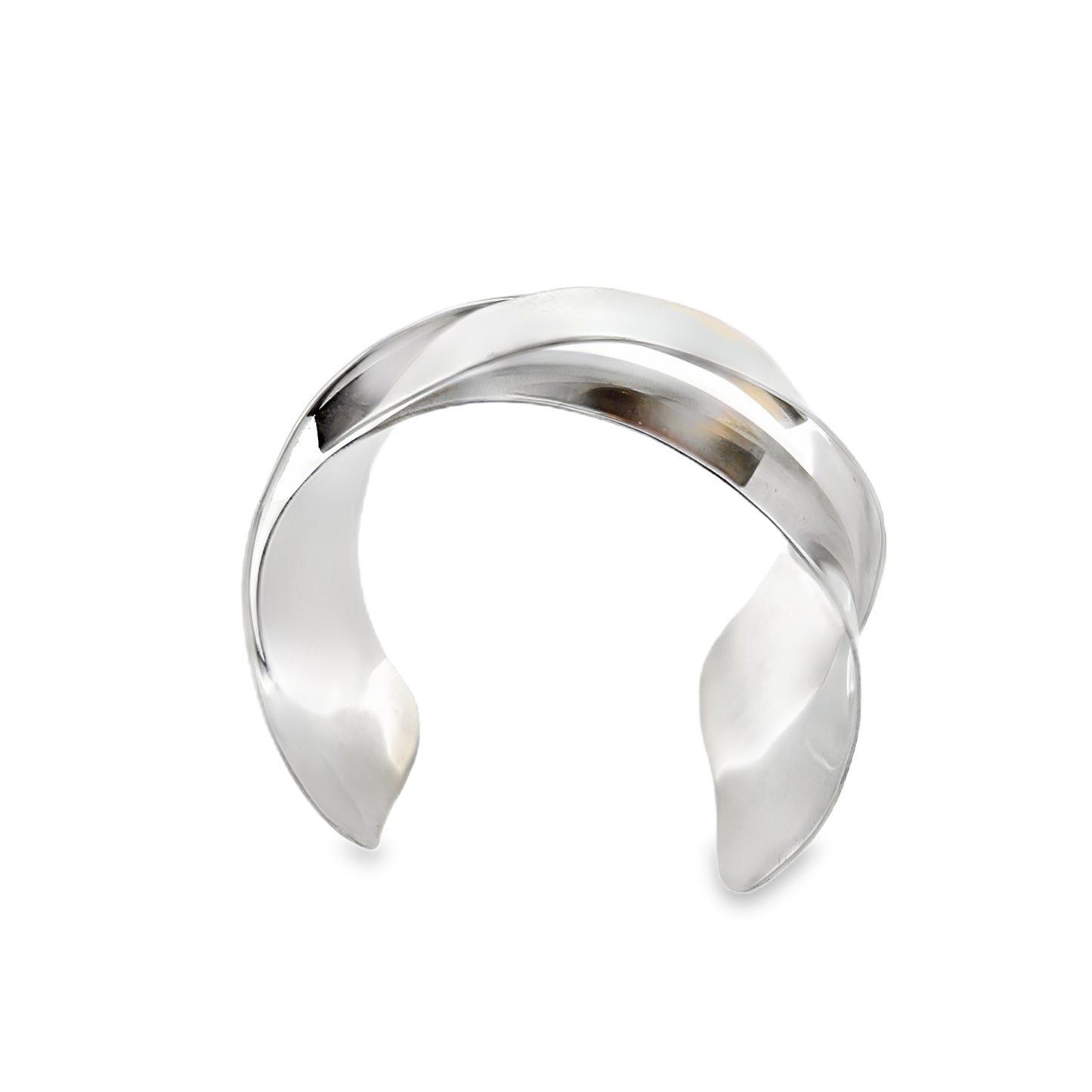 Silver Cross Cut Cuff