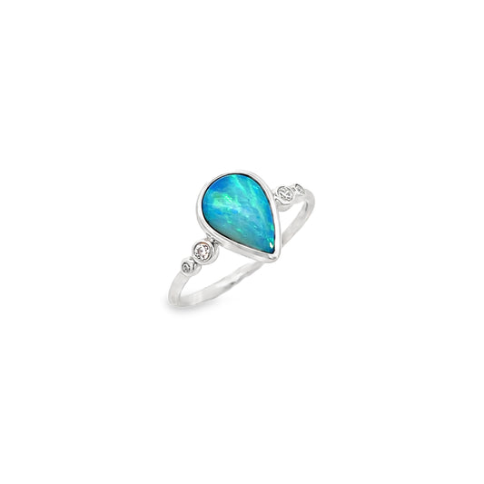 Sterling Silver Opal Ring