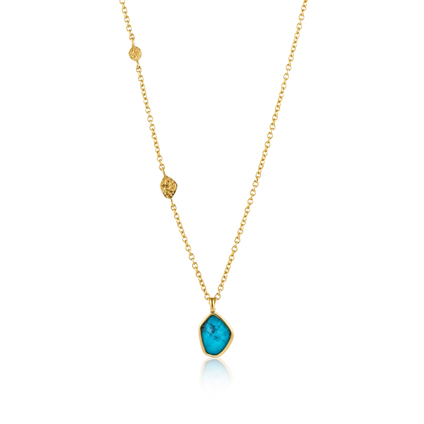 Ania Haie Turquoise Pendant Necklace - Gold