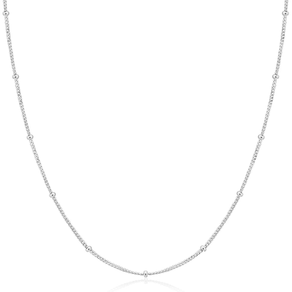 Silver Orb Chain Necklace