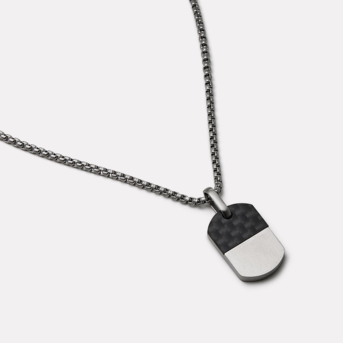 Stainless Steel Dog Tag Pendant Necklace