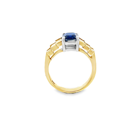 18ct Sapphire and Diamond Ring