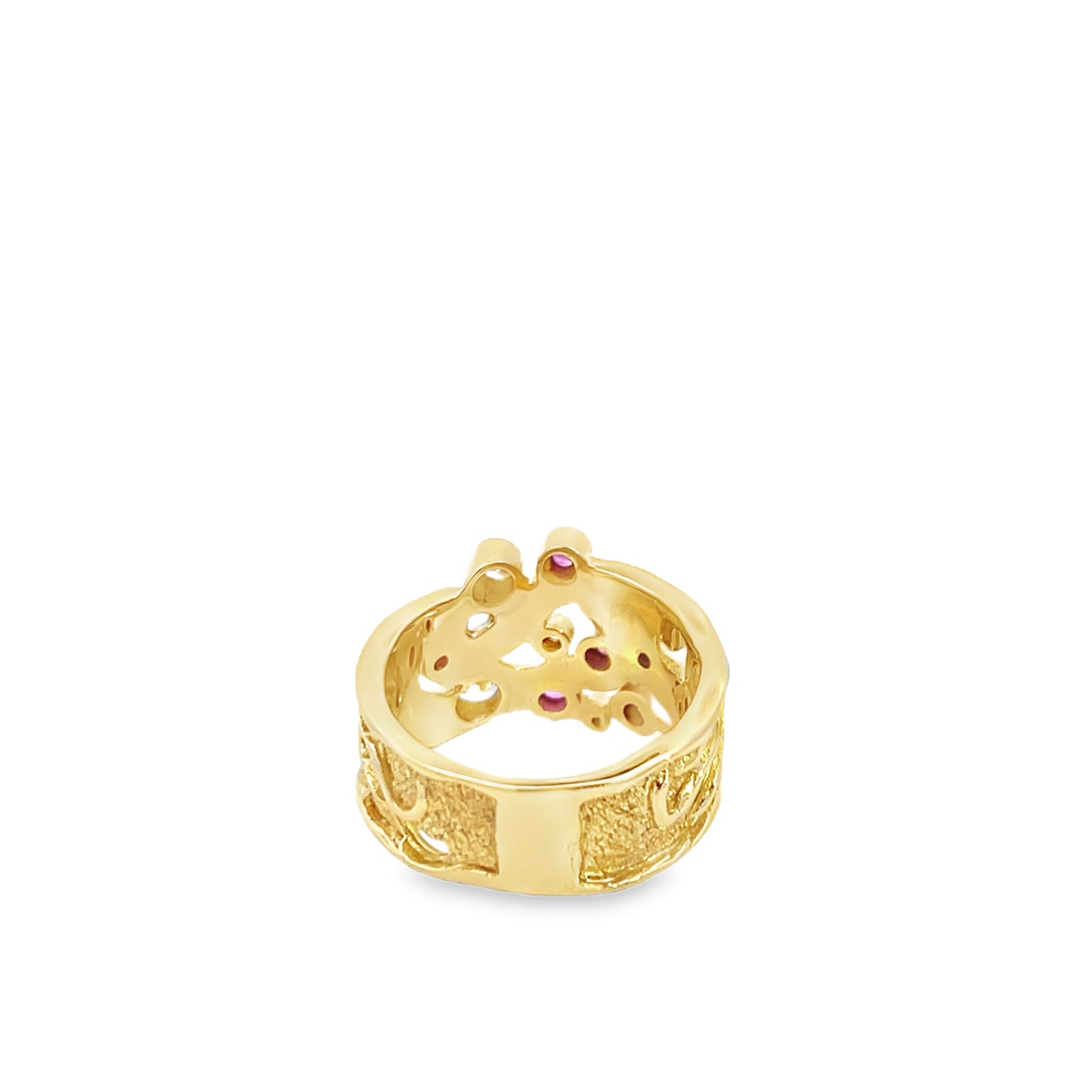 18ct Handmade Ruby and Diamond Ring