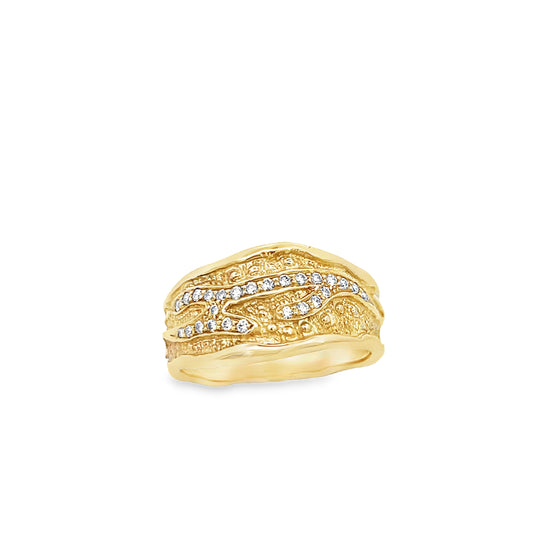 18ct Handmade Diamond Ring