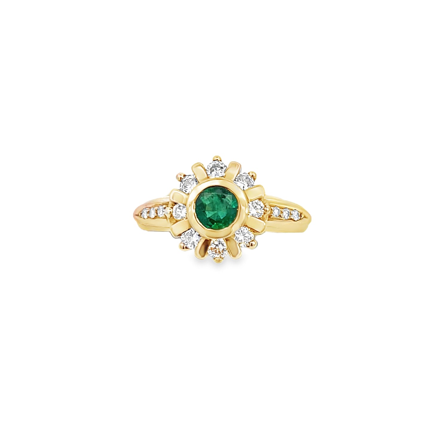 18ct Emerald and Diamond Ring