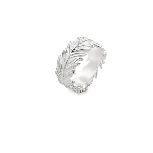 Silver Feather Ring