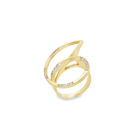 14ct Yellow Gold and Diamond Ring
