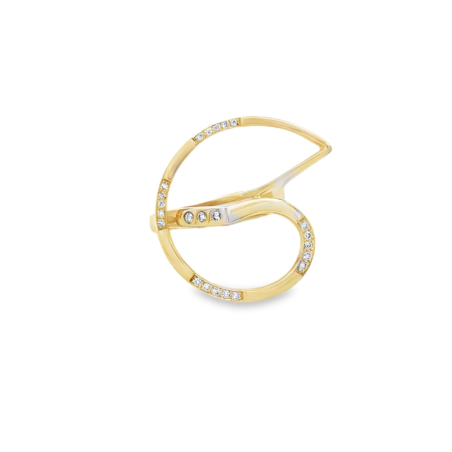 14ct Yellow Gold and Diamond Ring