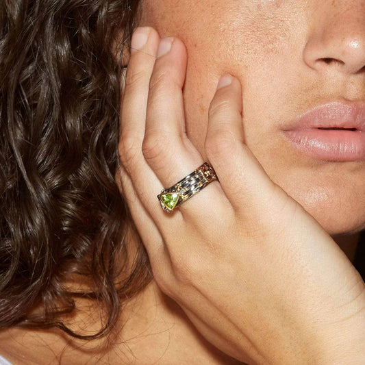 Sterling Silver Peridot Ring