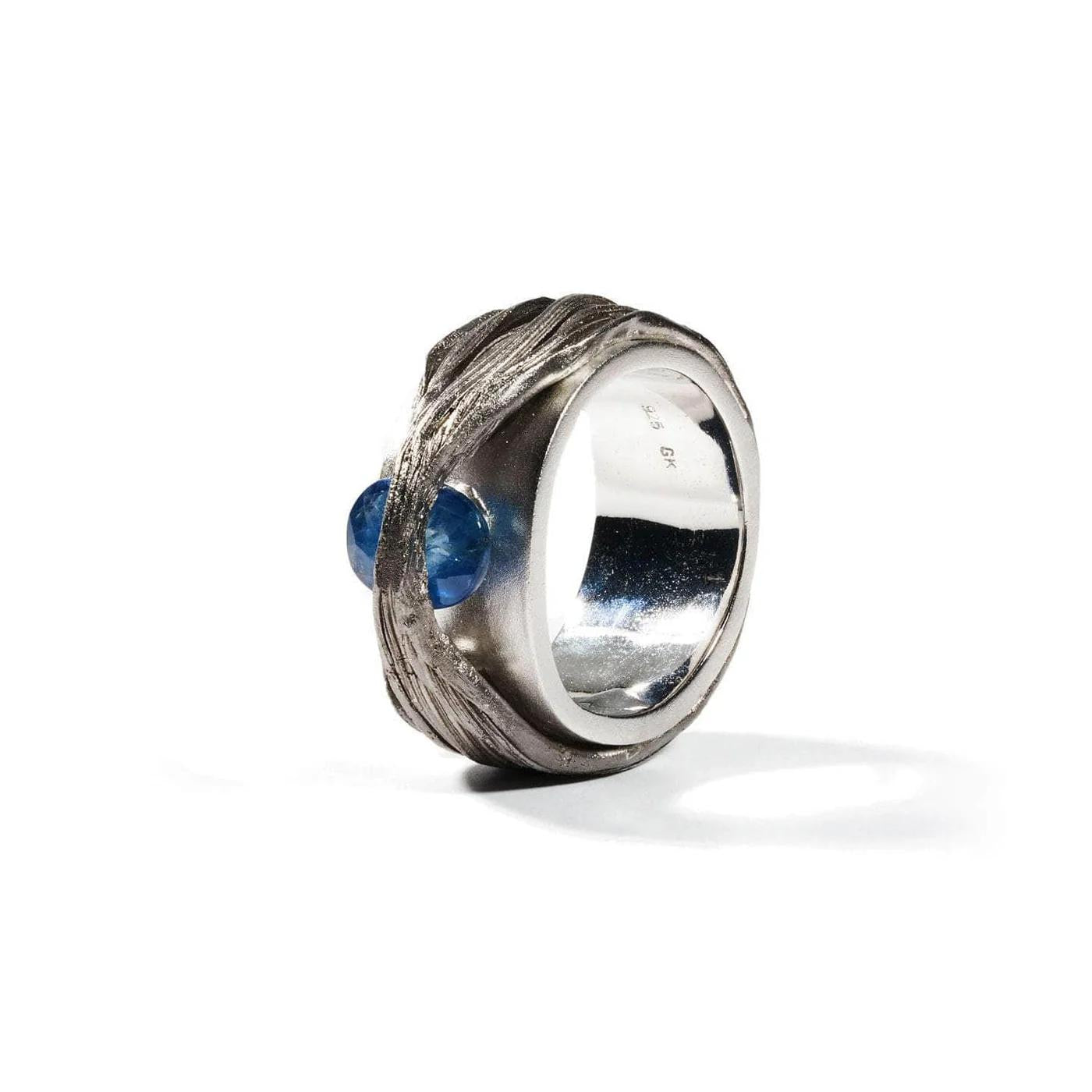 Silver Sapphire Ring