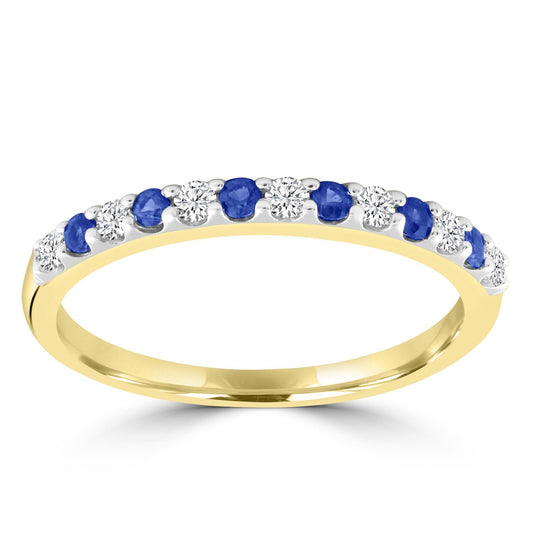 9ct Sapphire and Diamond Ring