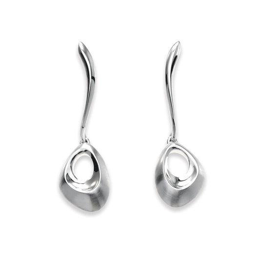 Silver Oasis Long Drop Earrings - 160544